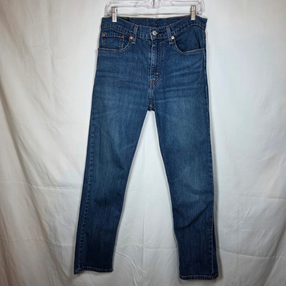 Levi's 502 Taper Fit Mens Jeans 34x32 Blue Denim 29507-1168